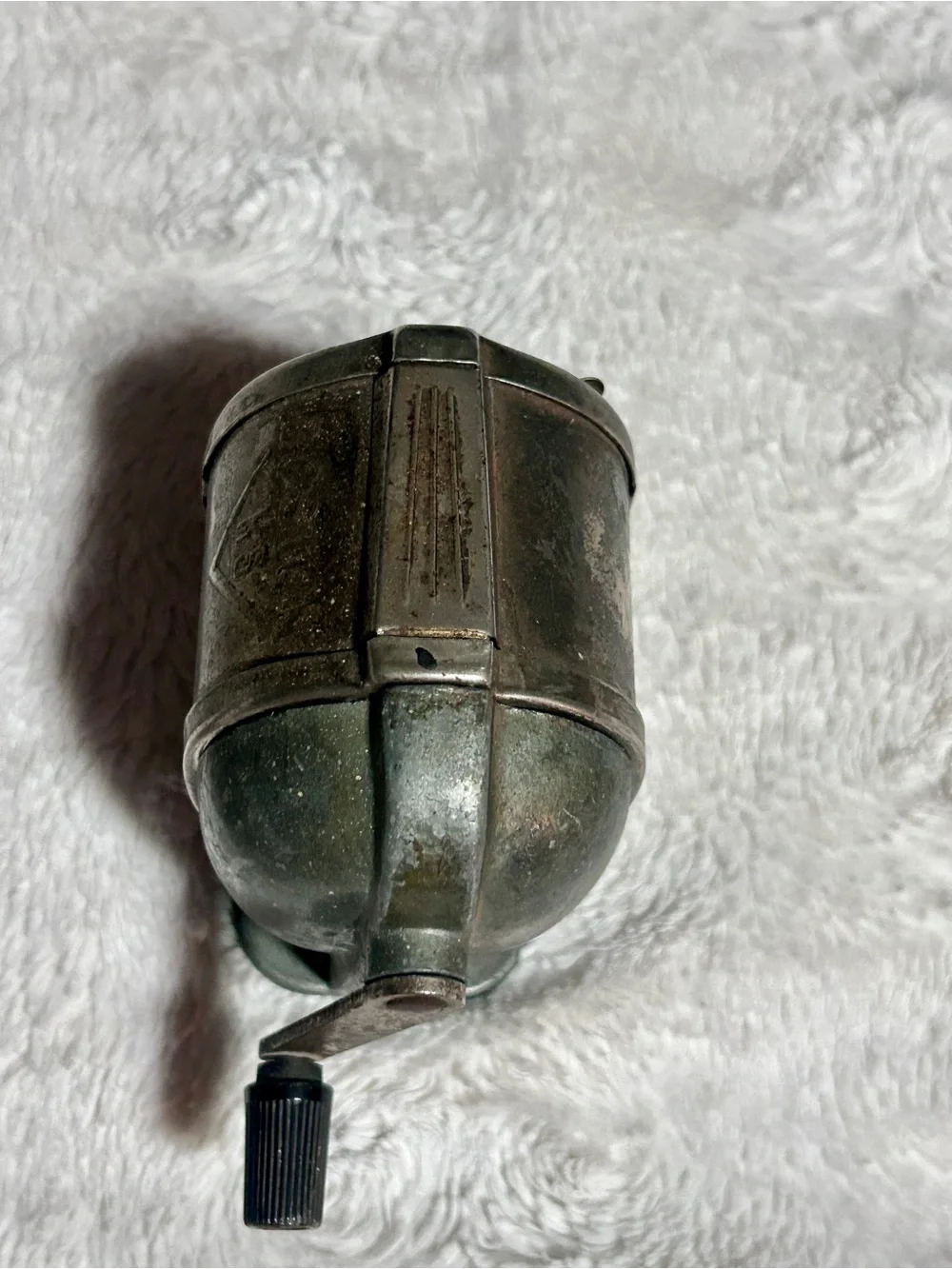 Metal Hand-Crank Pencil Sharpener - Silver